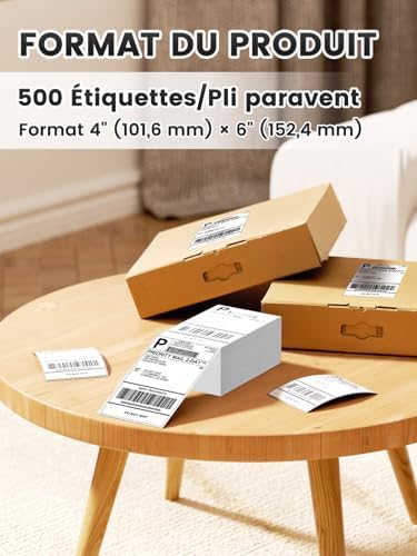 Vue 3 de Phomemo Etiquettes Dexpedition