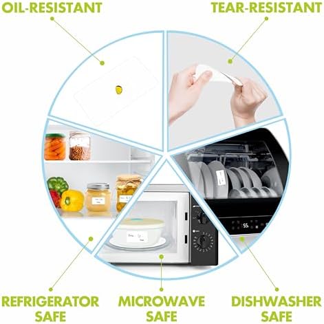 Vue 5 de Etiquettes Alimentaires Amovibles Et