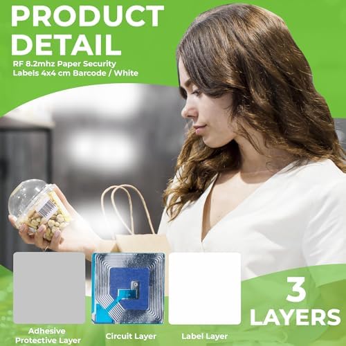 Vue 4 de Etiquettes De Securite Eas