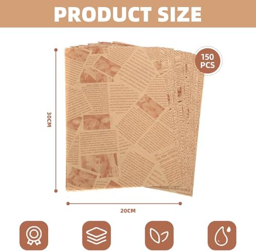 Vue 2 de Papier Journal Alimentaire Papier