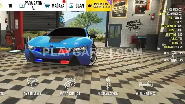bmw çakarlı mavi bmw logolu