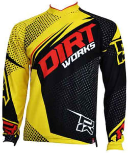 Jersey Sepeda Dirtworks Vektr Kuning - Jual Baju Jersey