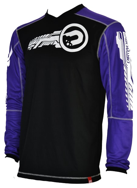 Jersey Sepeda Dirtworks Machinist Hitam Ungu - Jersey Baju 