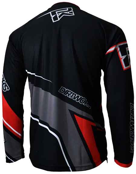  Jersey  Sepeda Dirtworks Diesl Merah Abu abu Jersey  Baju 