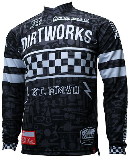 Jersey Sepeda Dirtworks Kingpin Hitam - Jersey Baju Celana 