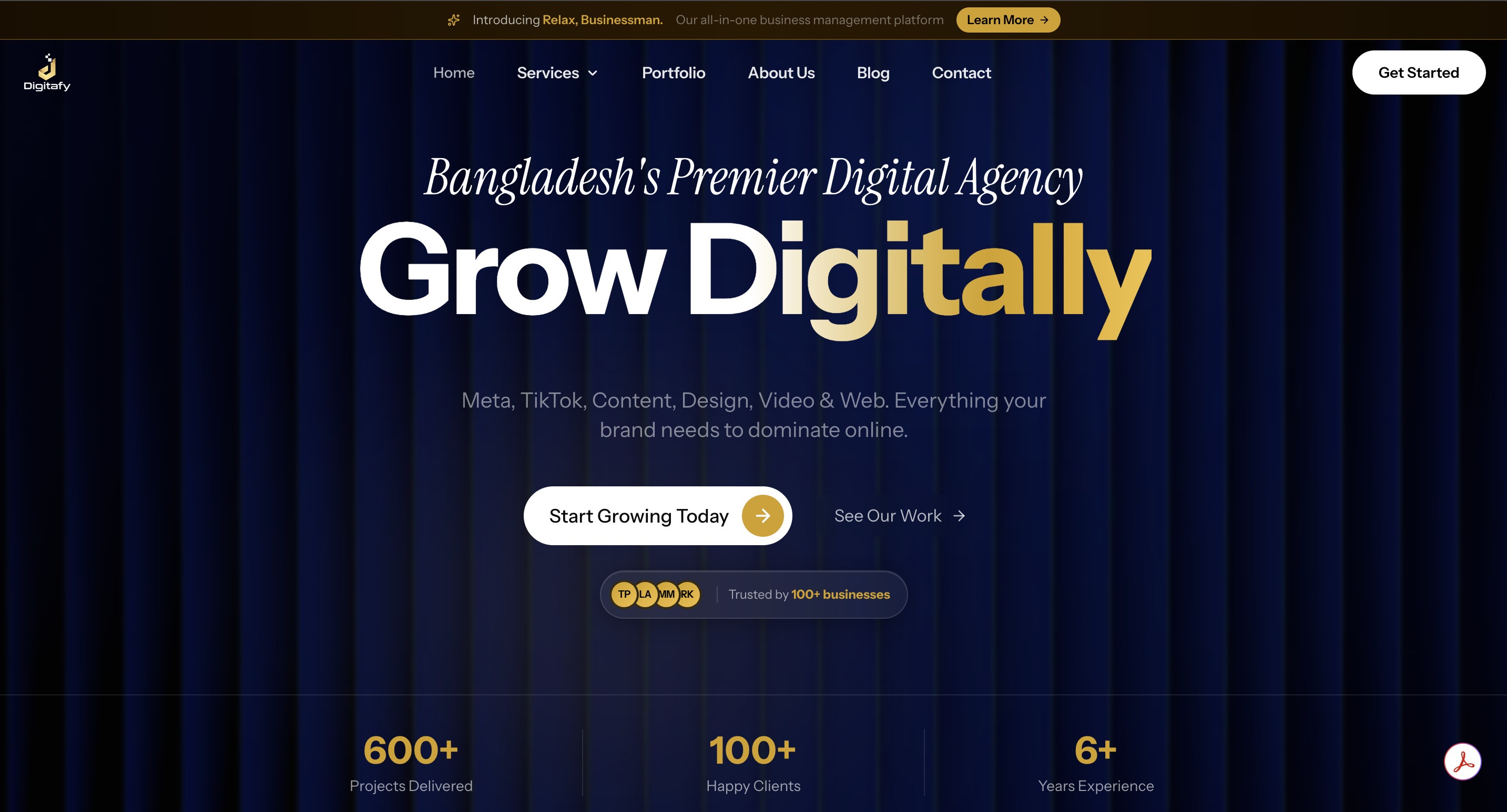 Digitafy - Digital Agency Website