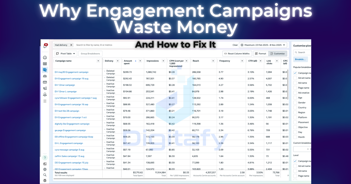 Why Your Meta Engagement Campaigns Are Wasting Money (And How to Fix It)