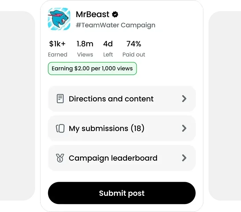 Sube tus clips en segundos