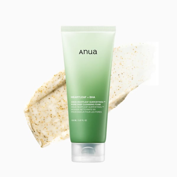 Anua Heartleaf Quercetinol Pore Deep Cleansing Foam - 150ml- Made in Korea