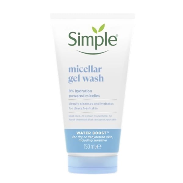 Simple Water Boost Micellar Facial Gel Wash -150ml Made in Poland