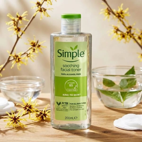 Simple Soothing Facial Toner 200ml - Made in Poland