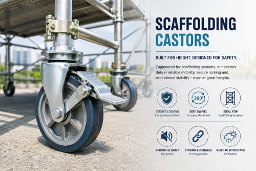 Scaffolding castor wheel