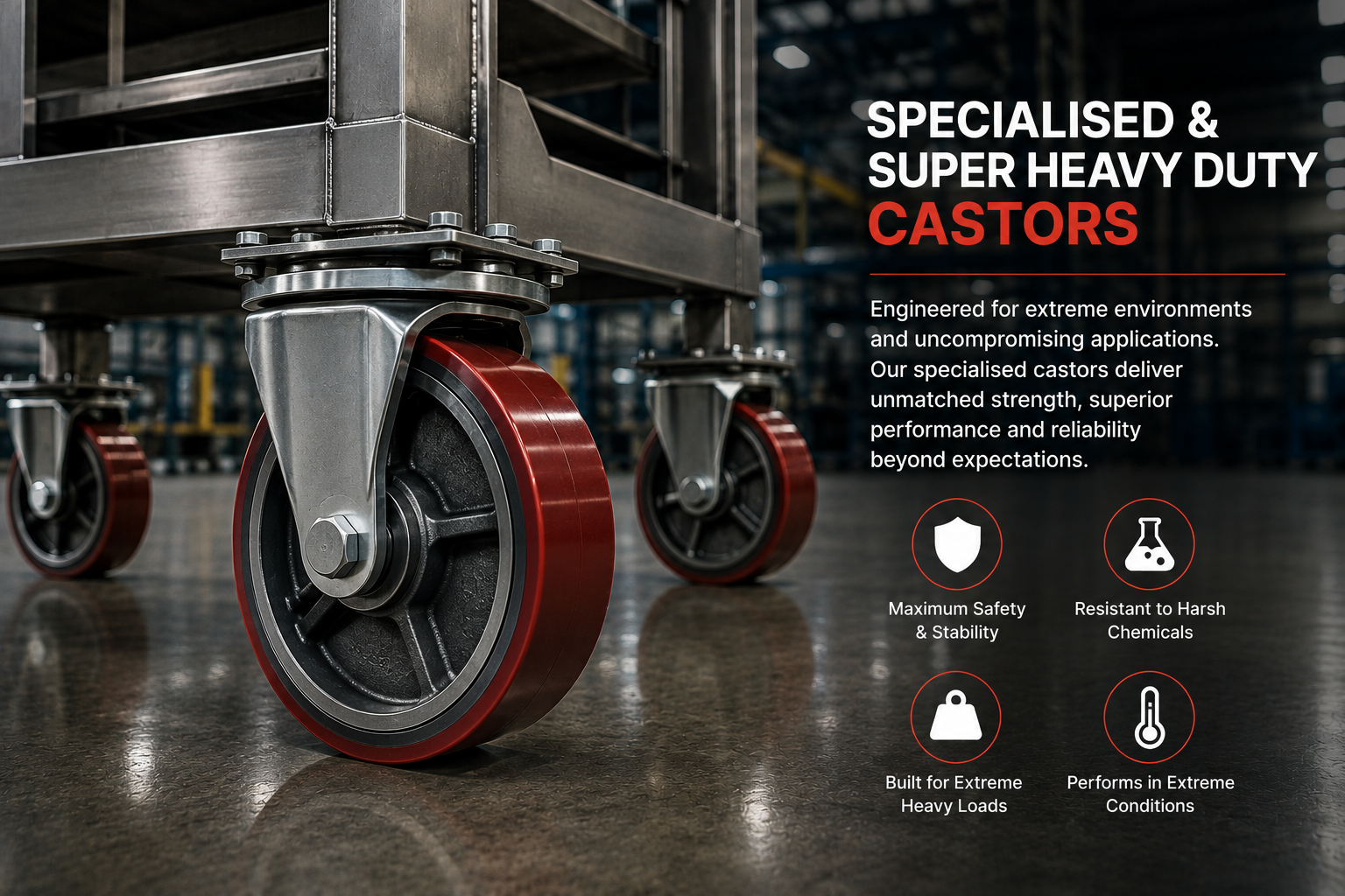 Specialised and Super Heavy Duty Castor