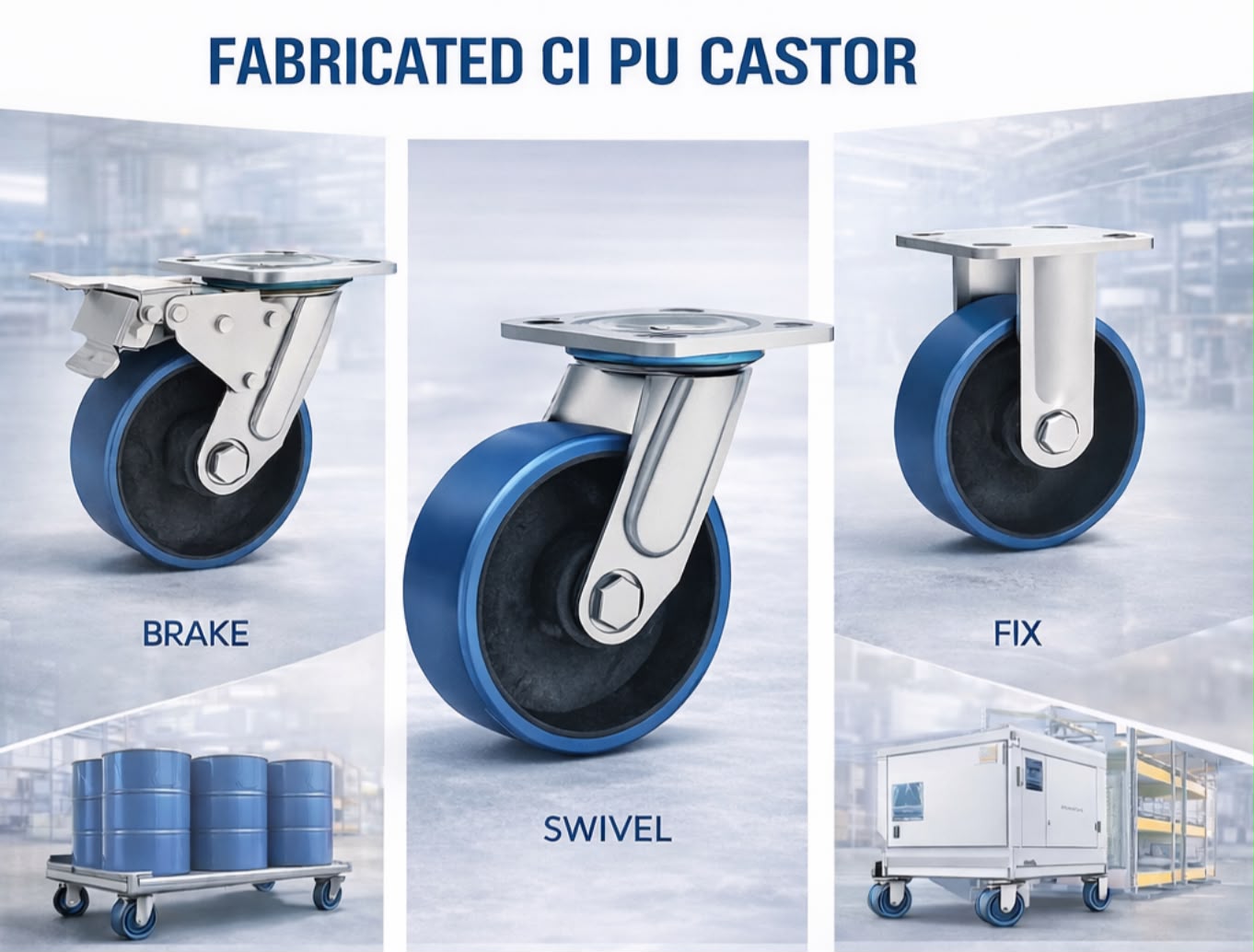 Fabricated Heavy Duty Castor — product photo 3