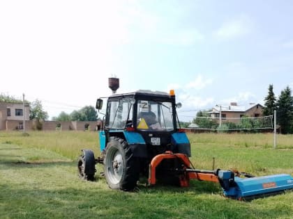 В Рузском округе окашивают газоны