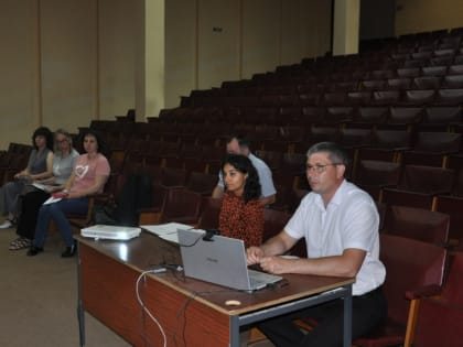 На заседании штаба