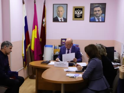 На приёме у заместителя главы