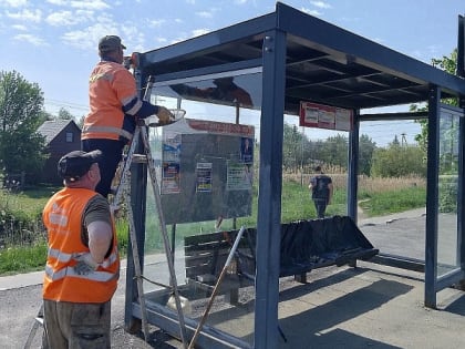 В Воскресенске ведутся работы по благоустройству