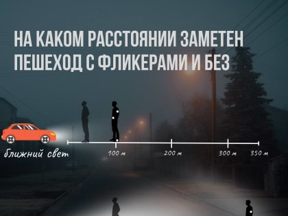 Пешеходы, позаботьтесь о своей заметности!