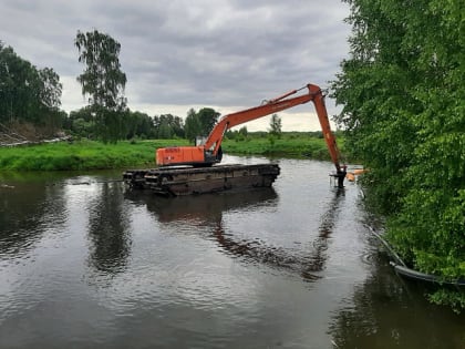 Русло реки Клязьмы расчищают в Пушкинском