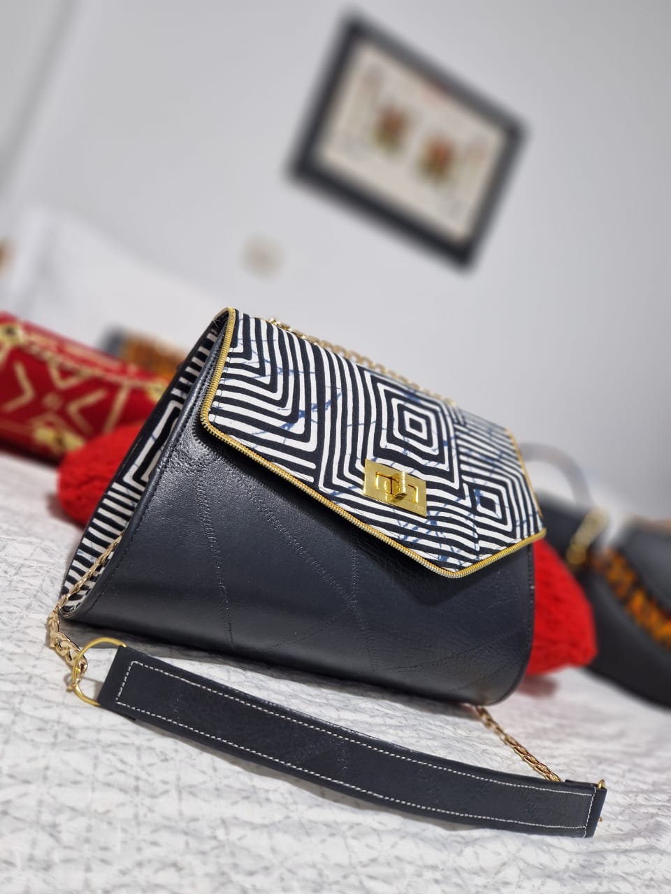 Sac Bandoulière en pagne