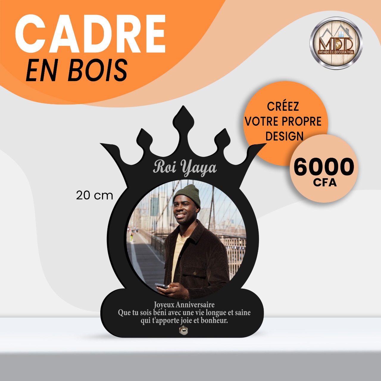 Cadre en Bois 20cm