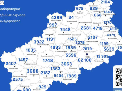 Ещё 222 жителя Тверской области заболели ковидом