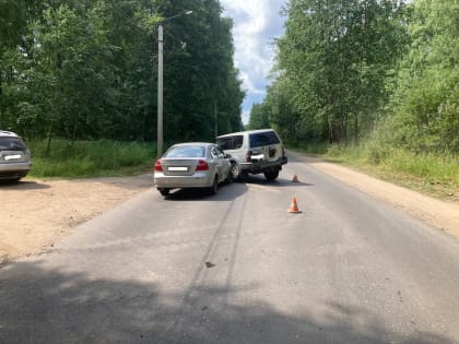 В Кимрах столкнулись автомобили Шевроле и Тойота
