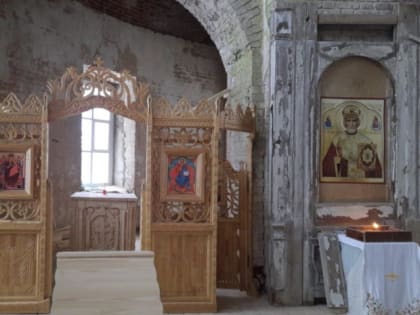 Продолжается восстановление старинного храма в Торжокском районе
