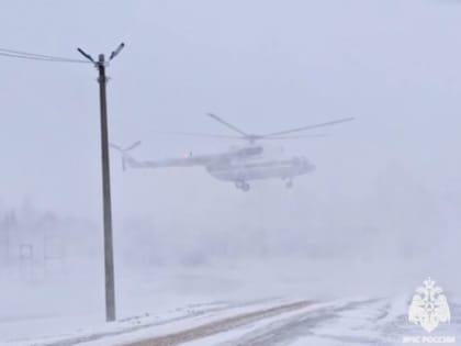 Санитарный вертолет перевез пациентку в клиническую больницу Твери