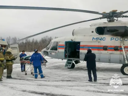 Жительницу Тверской области эвакуировали в областную больницу вертолетом МЧС