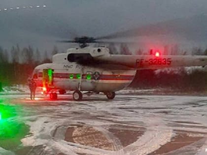 Из Нелидово в Тверь 3-летнего ребенка доставили на вертолете санавиации