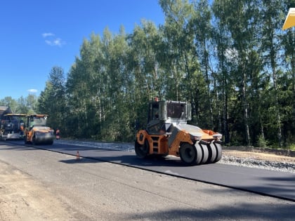 Ремонт дороги в Тверской области продолжается