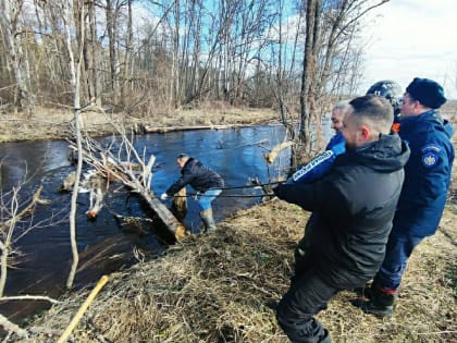Службы Кимрского и Талдомского округов совместно провели антипаводковые мероприятия