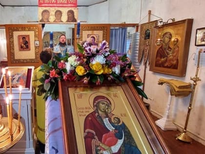 В восстанавливаемой Никитской церкви отметили престольный праздник в честь иконы Богородицы «Утоли моя печали»