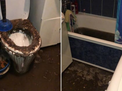 В Вышнем Волочке фекалиями затопило квартиру, а сотрудники УК до 9 января ушли на праздники