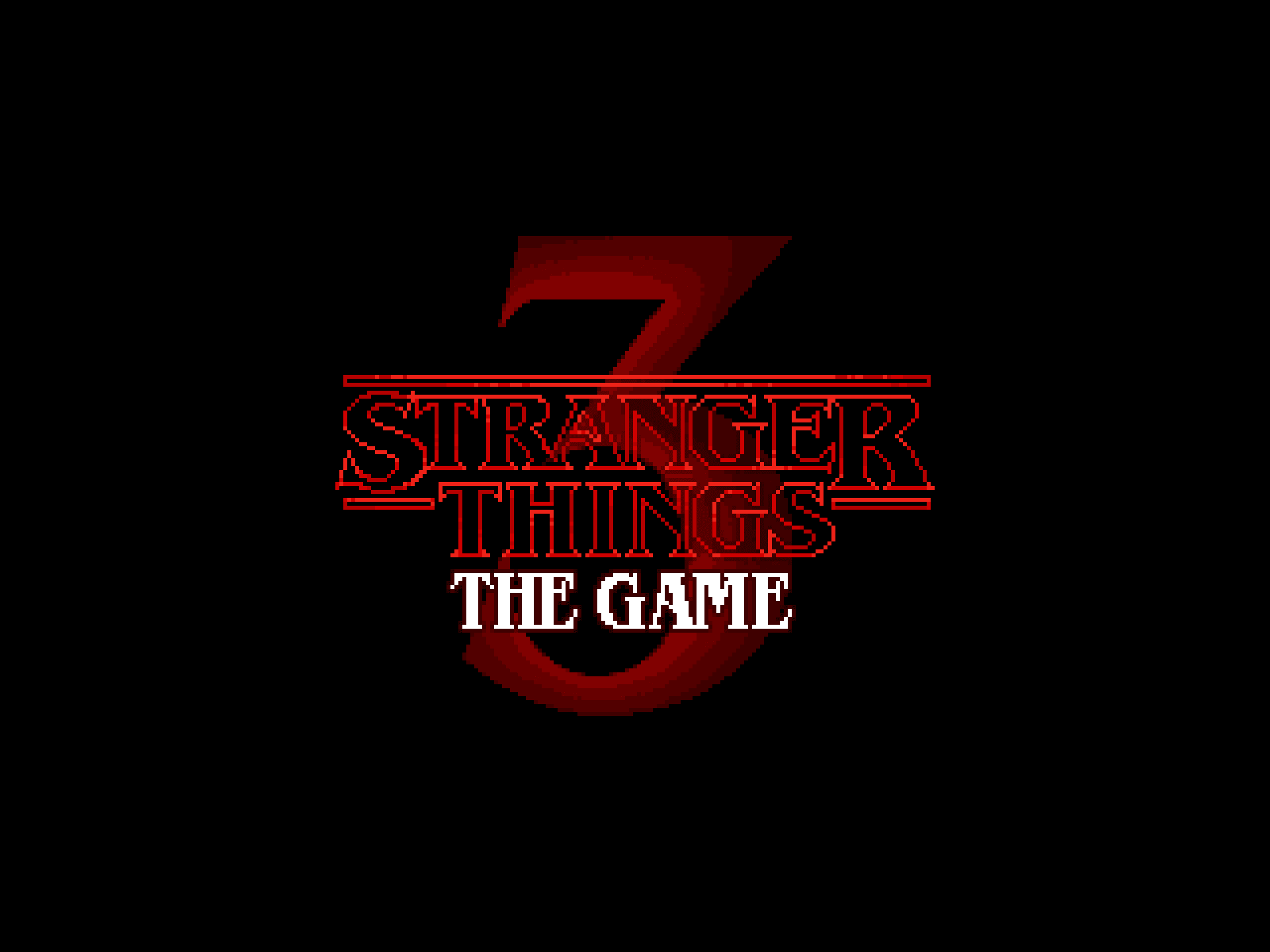 Stranger Things 3: The Game's logo'