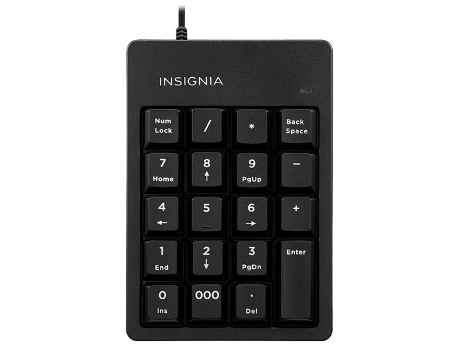 Insignia Ergonomic Wired Numeric Keyboard