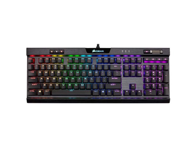 Corsair K70 Rapidfire RGB MK.2 Backlit Low Profile Mechanical Cherry MX Speed Gaming Keyboard (CH-9109018-NA)