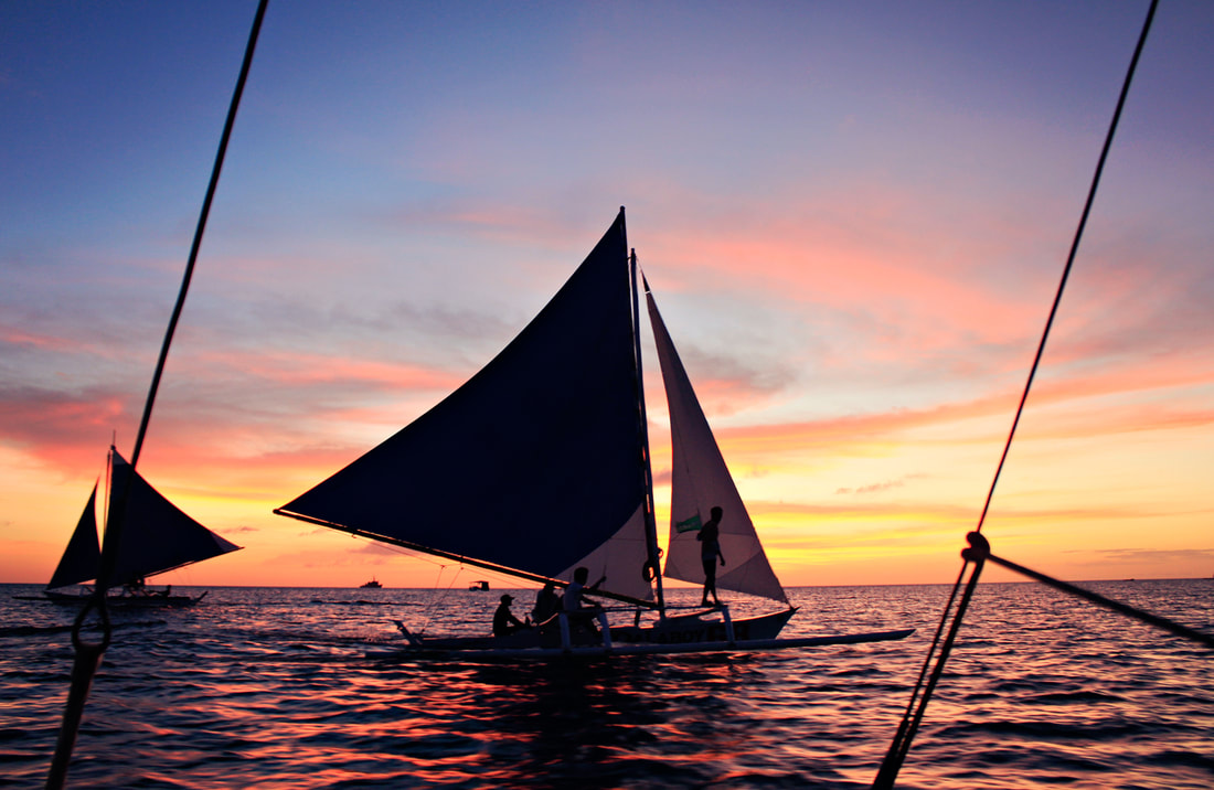 Sunset Paraw Sailing