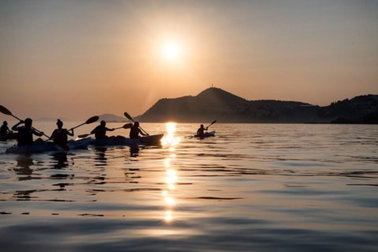 Sunset Sea Kayak a Dubrovnik con vino