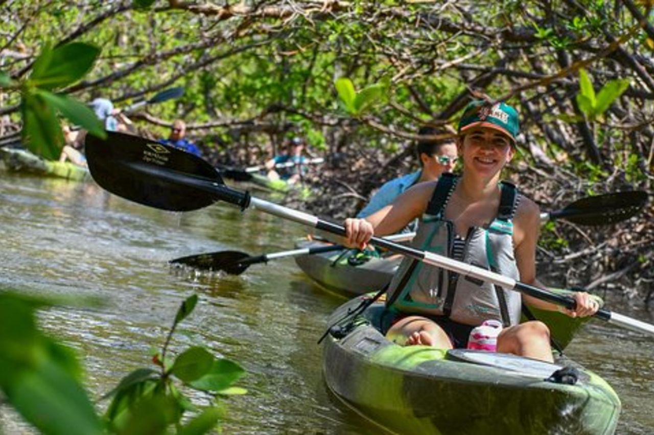 Tour in kayak di tunnel di mangrovie e distese fangose - Guide biologhe locali