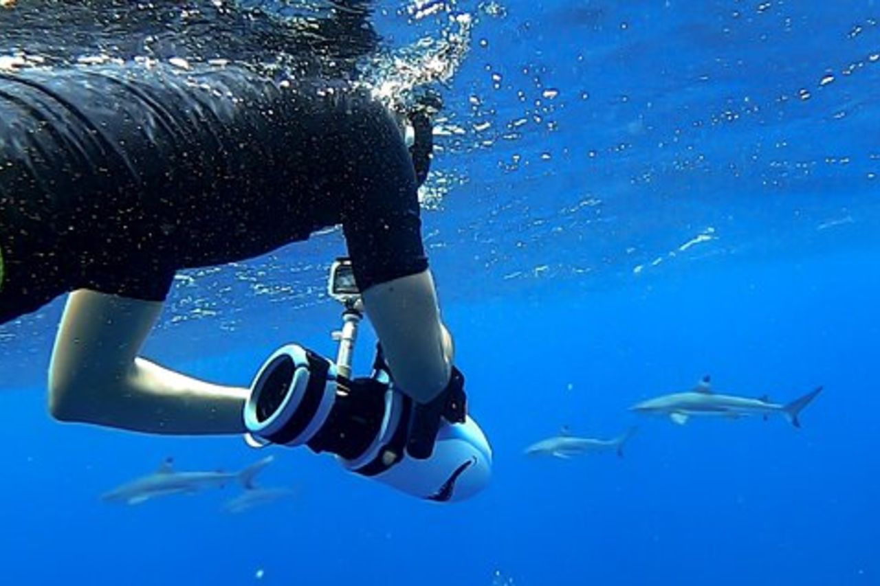Safari di snorkeling guidato di mezza giornata in scooter subacqueo