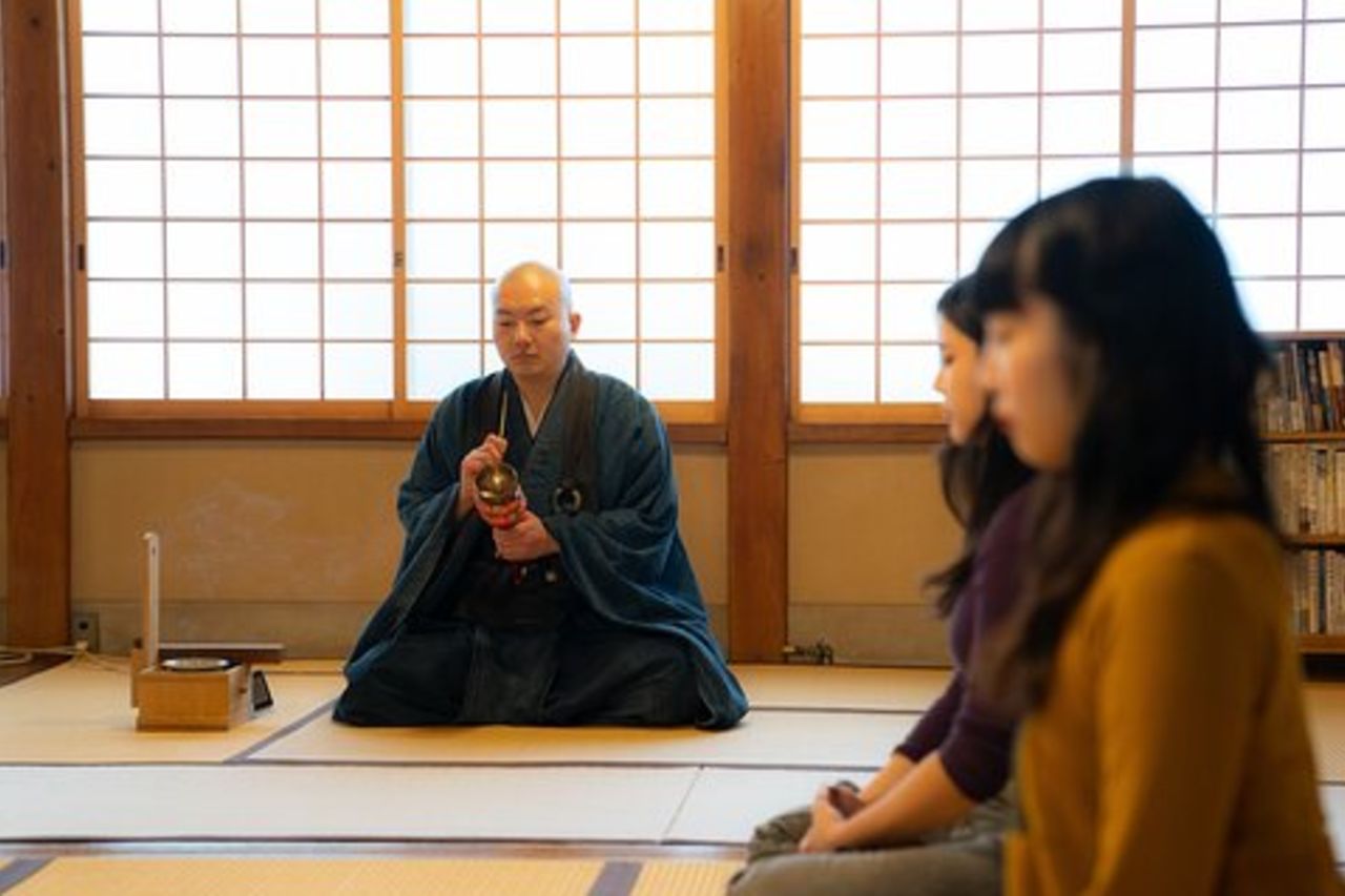 Meditazione Zen di Tokyo al tempio privato con il monaco