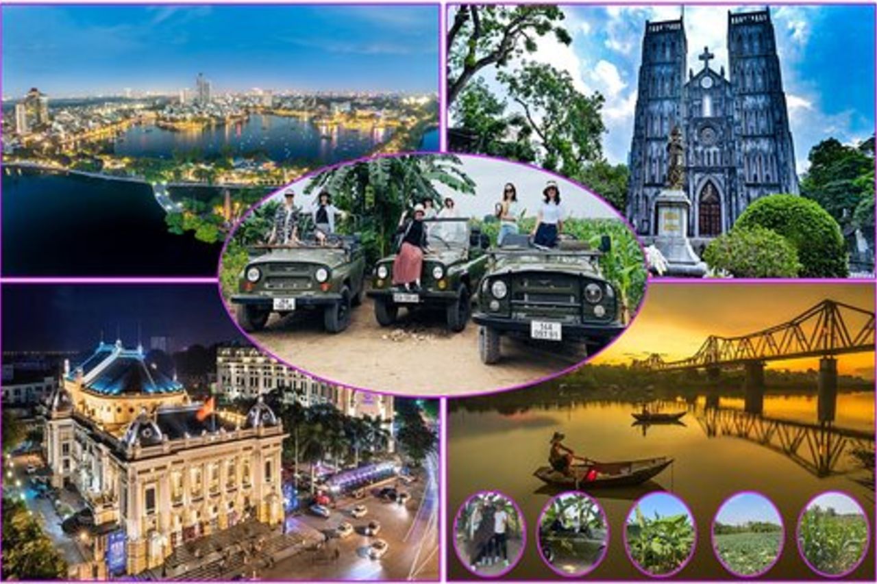 Tour in jeep di Hanoi per piccoli gruppi