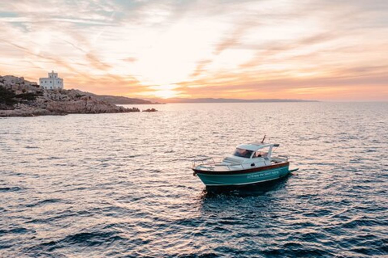 Crociera panoramica al tramonto a Spargi & Budelli da Palau con aperitivo