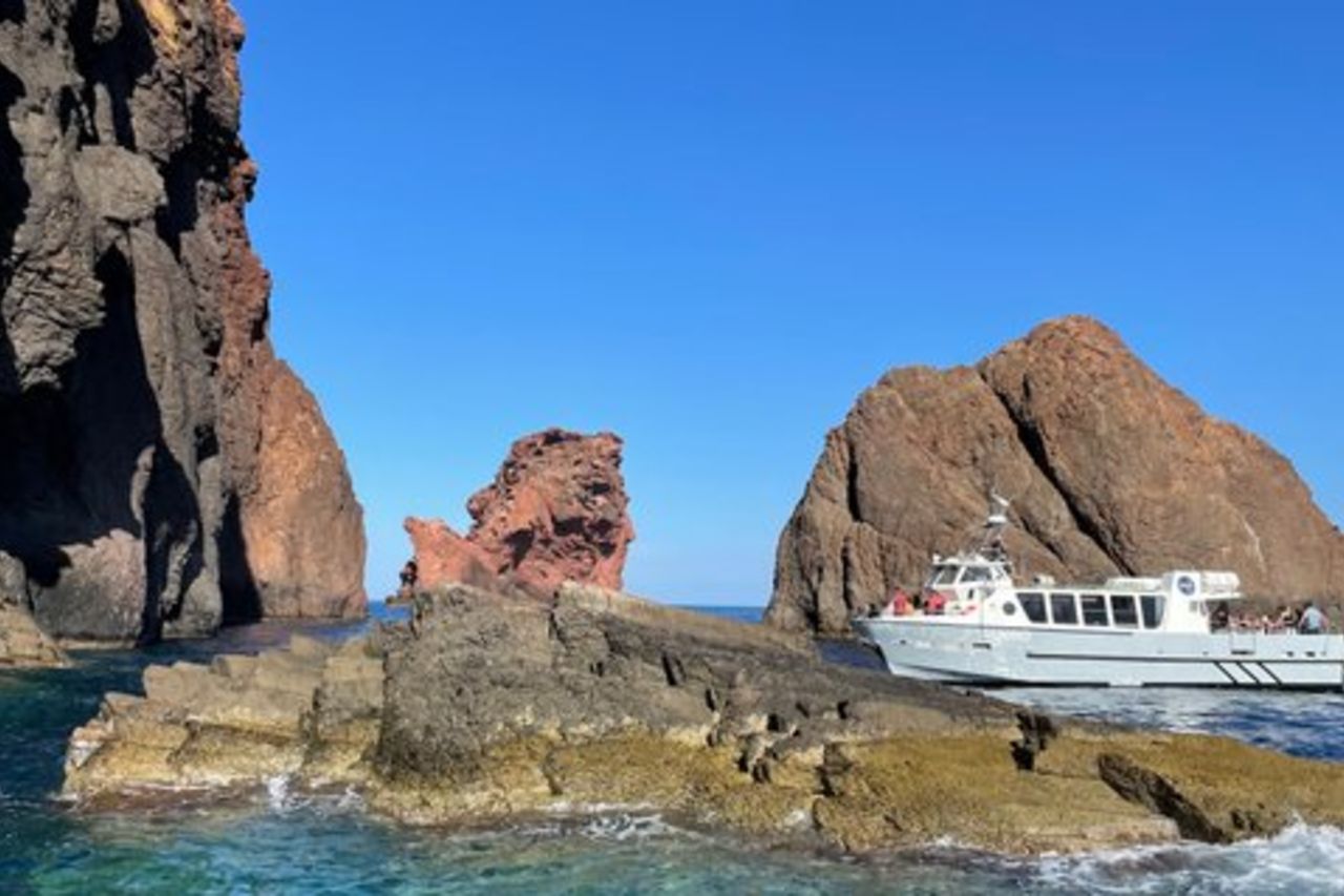 Da Sagone/Cargèse: Scandola Girolata 1/2h Calanche Piana Nuoto