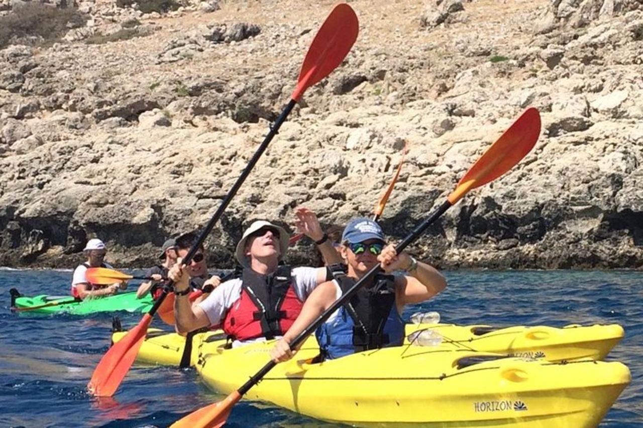 Rodi Sea Kayaking Adventure piccoli gruppi incl. Trasferimento e spuntino — 4