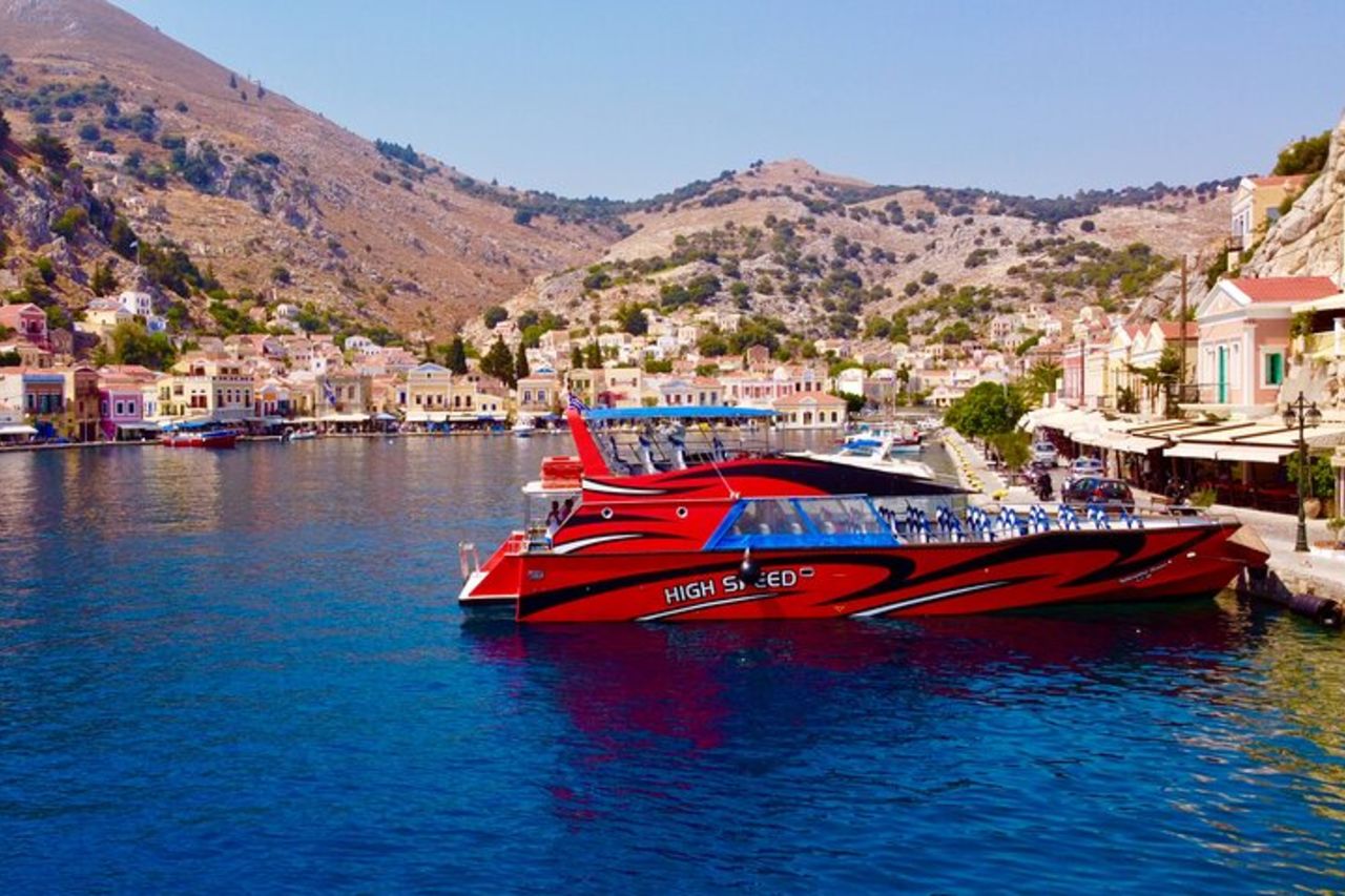 Fast Boat To Symi con sosta per il bagno a St George's Bay! (Solo 1 ora di viaggio) — 3