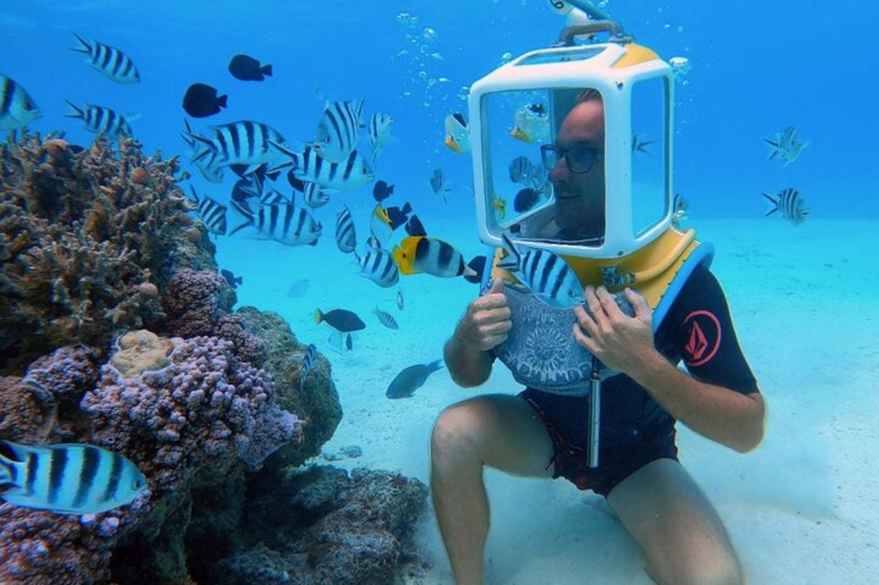 Aqua Safari prima immersione in casco (Scuba)